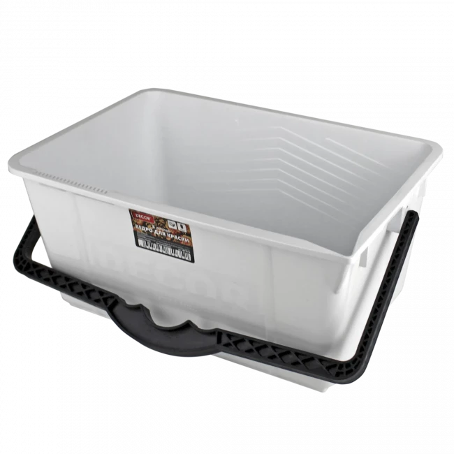 Ведро усиленное Black White  с носиком для слива