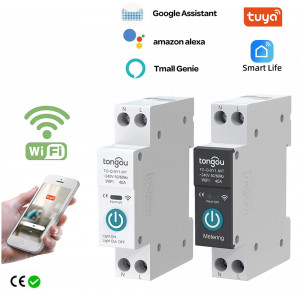 Умный WiFi автомат 16А, счетчик энергопотребления