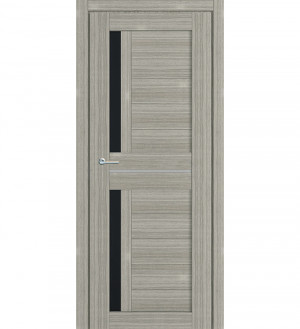 Дверь СФД Модерн 5  ПО Грей./Черное стекл