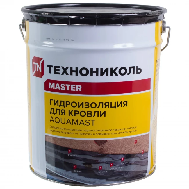 Мастика битумно-резиновая для кровли AquaMast 