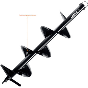 Шнек для мотобуров d=200мм, однозаходный ЗУБР