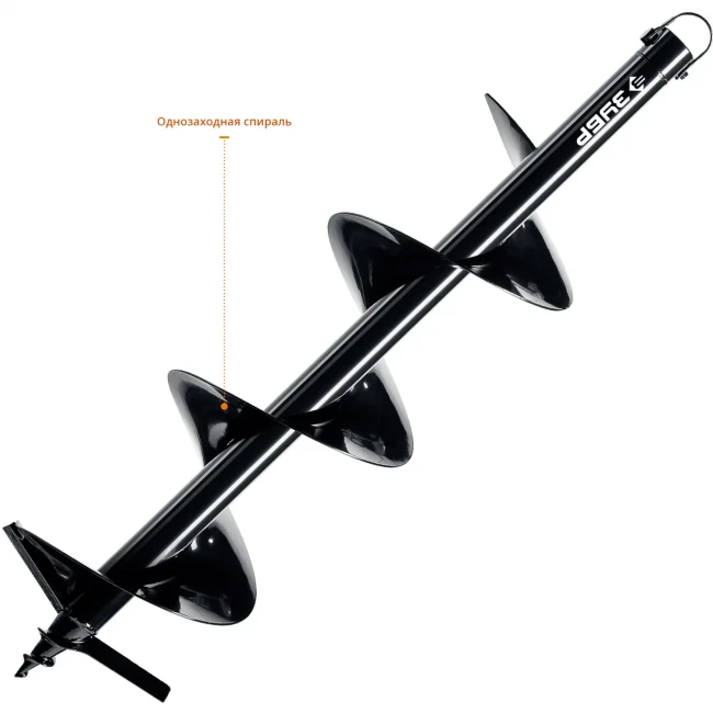 Шнек для мотобуров d=250мм, однозаходный ЗУБР 