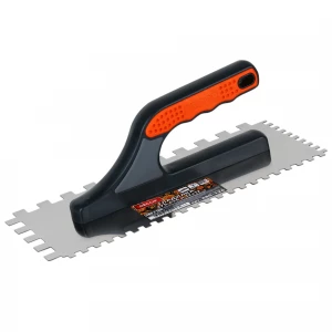 Гладилка 280х130 мм нерж.зубчатая 6мм и 12мм 3-К ручка  DECOR