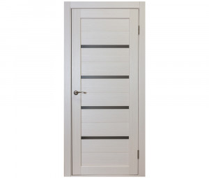 Дверь СФД Модерн 1  ПО Грей./Черное стекло