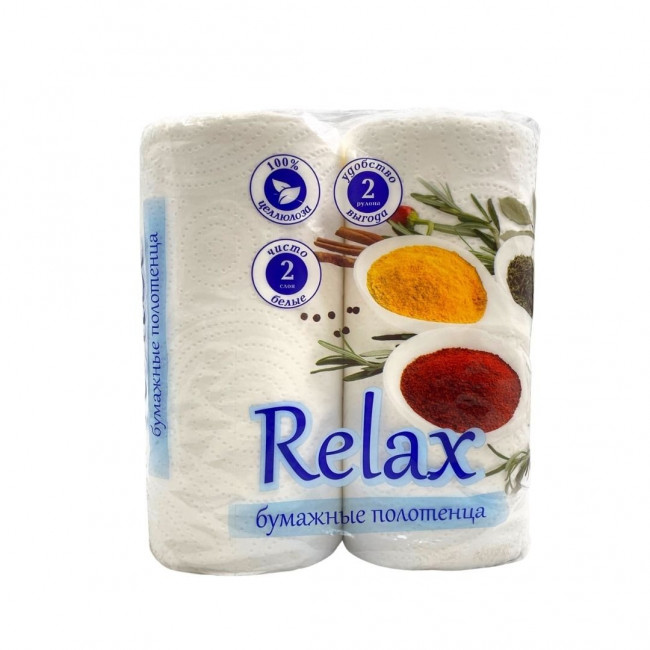 Полотенца бумажные SOFFIСE Economy 2 слойные 2 рулона в упаковке