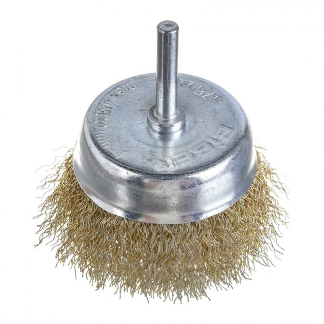 Щётка крацовка для дрели 75мм  Biber