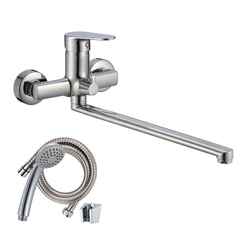 Смеситель для ванной NAT07-320 латунный одноручковый с длинным изливом NATUR Wesnaart