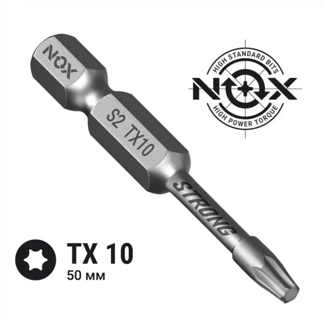 Бита NOX Strong Torx10 звёздочка 50 мм