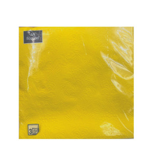 Салфетки ART BOUQET Барокко ЖЕЛТЫЙ 33х33 3 сл. 16 листов в упаковке