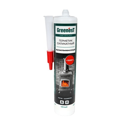 Герметик GREENEST Fire Sealant +1500°C для печей