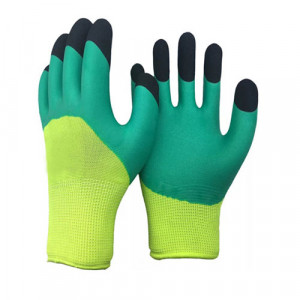 Перчатки нейлоновые с вспененным полиуретаном "Ноготки"