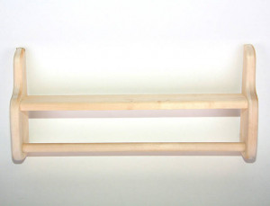 Полка настенная с перекл. для полотенца (Липа)