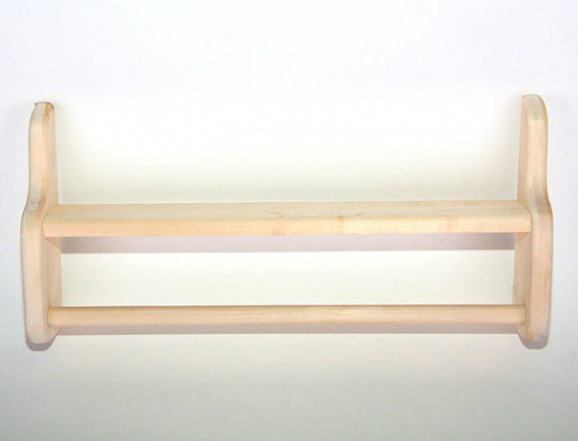 Полка настенная с перекл. для полотенца (Липа)