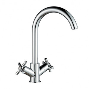 Смеситель для кухни KOM17-110 латунный двухручковый KOMETA Wesnaart