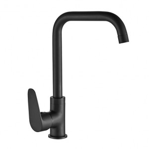 Смеситель для кухни NOV03-150 Black латунный одноручковый чёрный NOVA Wesnaart