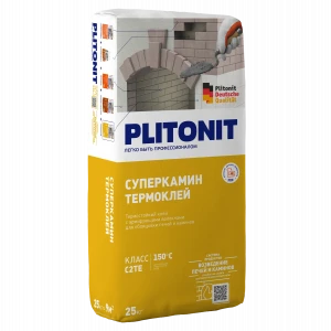Клей термостойкий СуперКамин ТермоКлей Плитонит +150°С