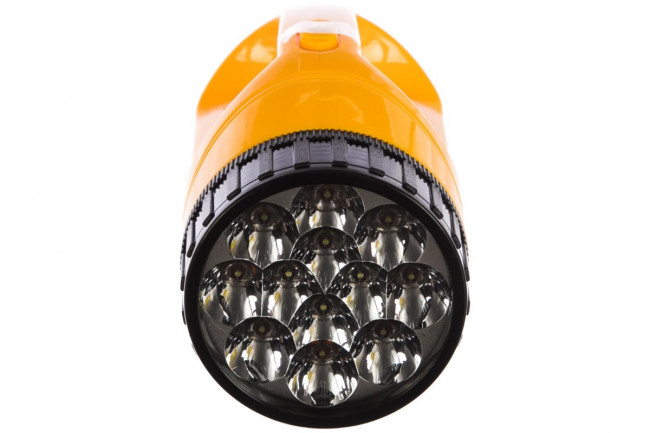 Фонарь светодиодный NPT-SP13-ACCU 12+18LED 90 лм 50м аккумулятор прожектор+кемпинг 