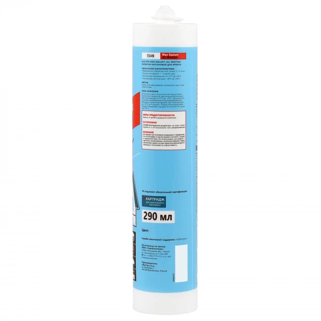 Герметик Sila PRO Max Sealant, All weather каучуковый для кровли