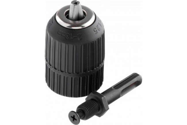 Патрон для дрели БЗП 2-13мм-М12х1,25, адаптер SDS PLUS Сибртех