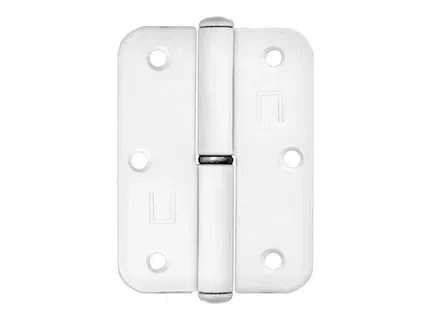 Петля накладная белая