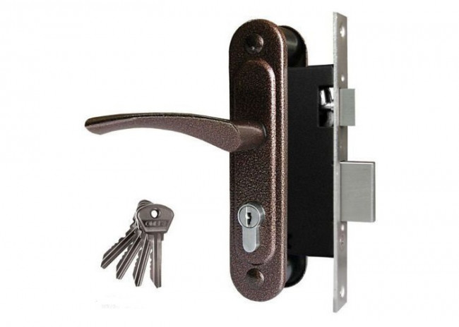 Замок врезной с ручками Омега 