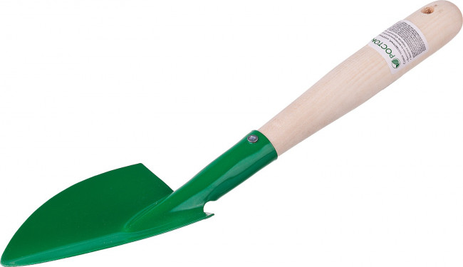 Совок посадочный широкий с деревянной ручкой РОСТОК