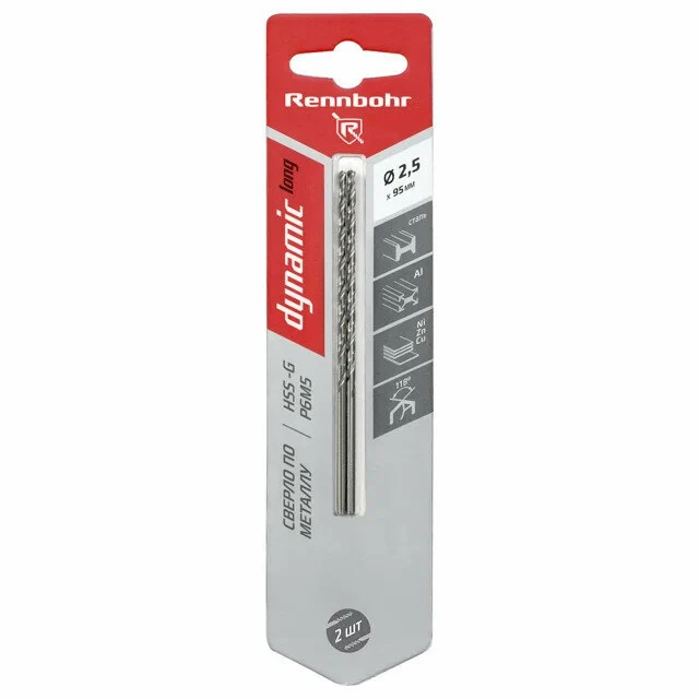 Сверло по металлу RENNBOHR DYNAMIC LONG CARD
