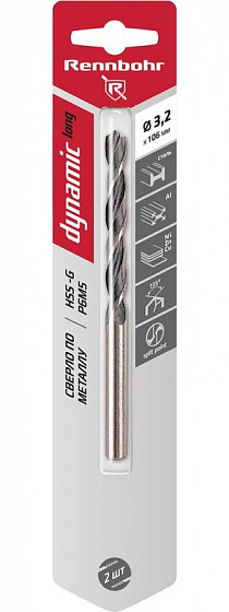Сверло по металлу RENNBOHR DYNAMIC LONG CARD
