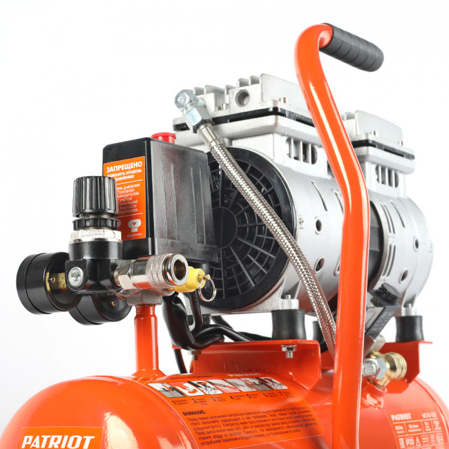 Компрессор Patriot поршневой безмасляный  WO 10-120, 120 л/мин, 8 бар, 650 Вт, 10 л, быстросъемный 1