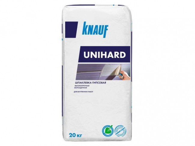 Шпаклёвка гипсовая Knauf УНИХАРД (20кг.)