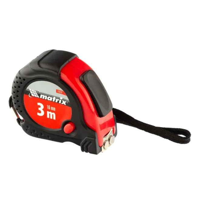 Рулетка в обрезиненном корпусе с магнитом Matrix