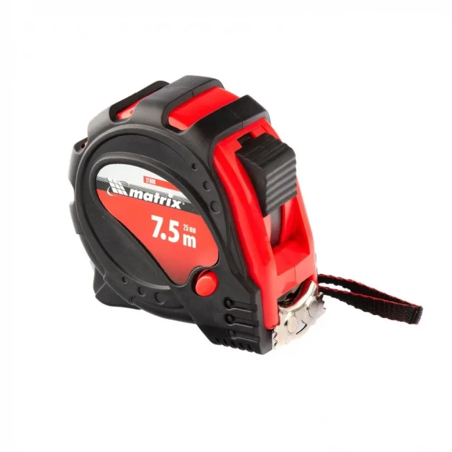 Рулетка в обрезиненном корпусе с магнитом Matrix
