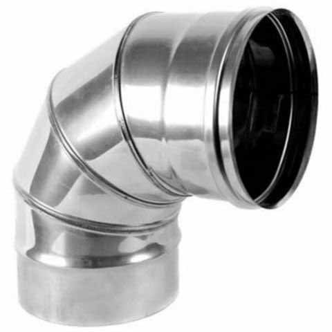 Отвод нержавейка Ø130 87° ТиС 