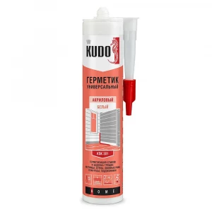 Герметик KUDO акриловый белый 280мл 