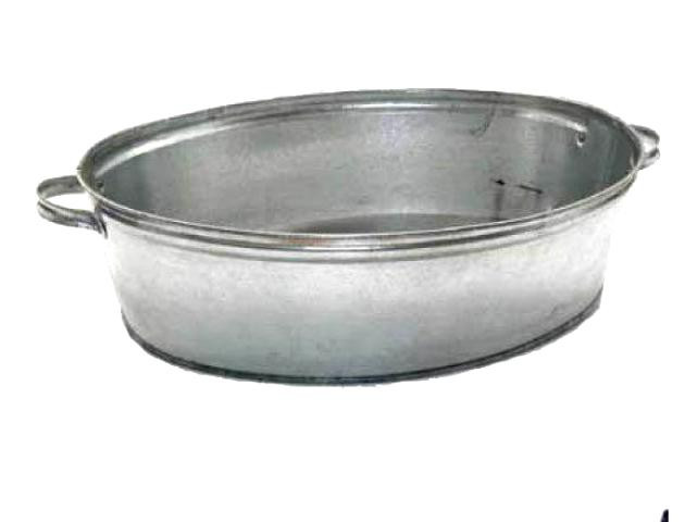 Таз оцинкованный 17л овальный 