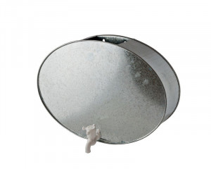 Умывальник оцинкованный 9л овальный с краном