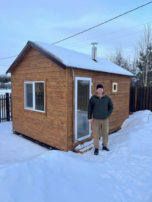 Баня каркасная 12 и 15 квадратов "Под ключ" (3х4, 3х5 м)