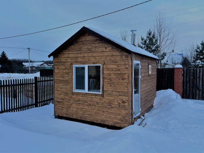 Баня каркасная 12 и 15 квадратов "Под ключ" (3х4, 3х5 м)