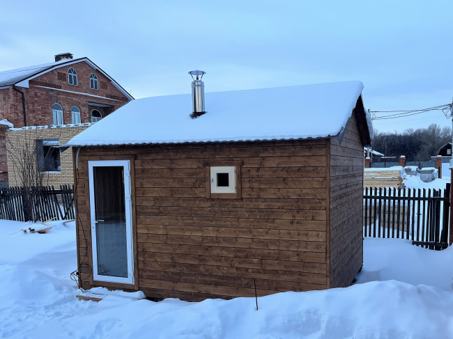 Баня каркасная 12 и 15 квадратов "Под ключ" (3х4, 3х5 м)