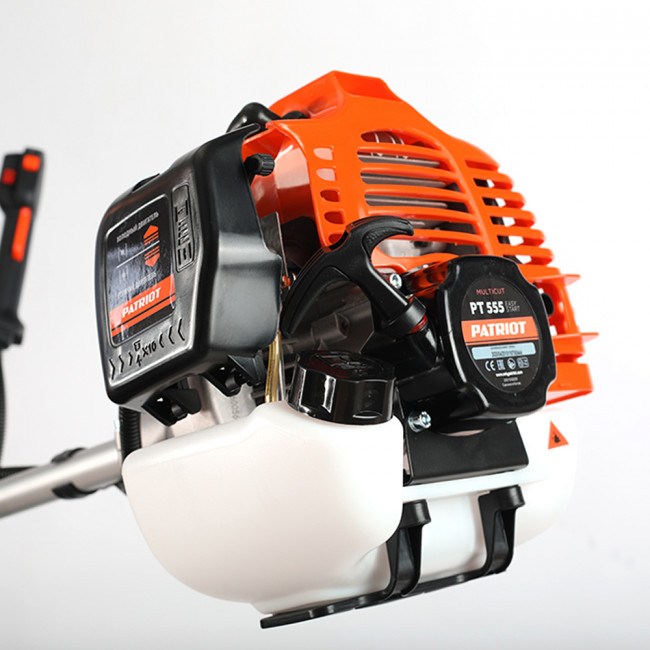 Триммер бензиновый PATRIOT PT 555 (1+1), 52сс, 3.0л.с,жесткий вал,U-рукоятка,катушка Comfort+3Т нож