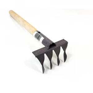 Грабли витые 4 зуба с черенком