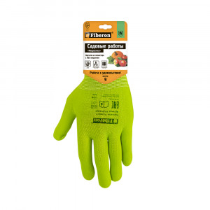 Перчатки Для садовых  работ, МИКРОТОЧКА Fiberon
