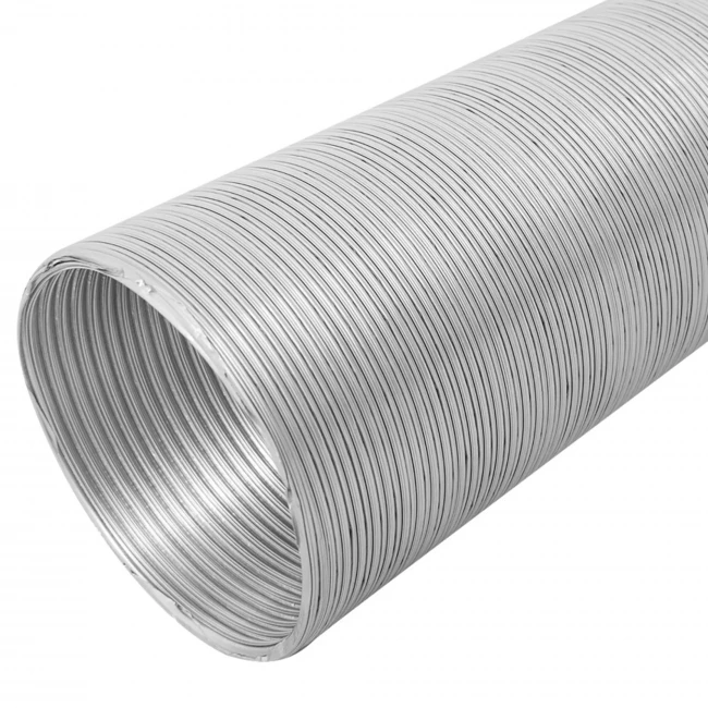 Воздуховод гофрированный алюминиевый