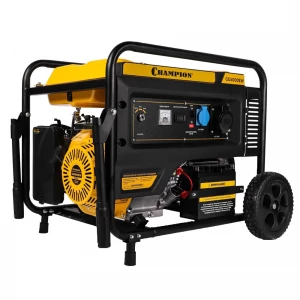 Генератор бензиновый Champion GG5000EW колеса, эл.старт