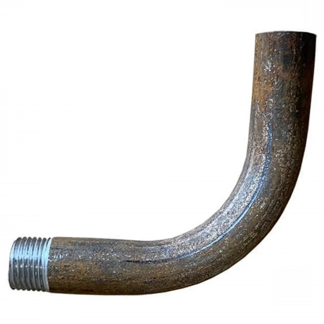Отвод гнутый длинный с резьбой 