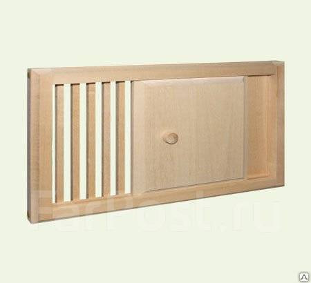 Вентиляционная задвижка 330х120  (Липа)