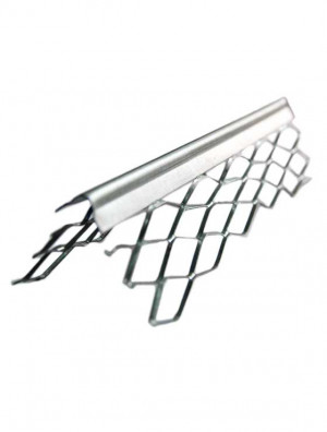 Профиль угловой под штукатурку сетчатый цинк 3м