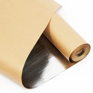 Фольга для бани 140 мкр на крафт-бумаге.   30м2 