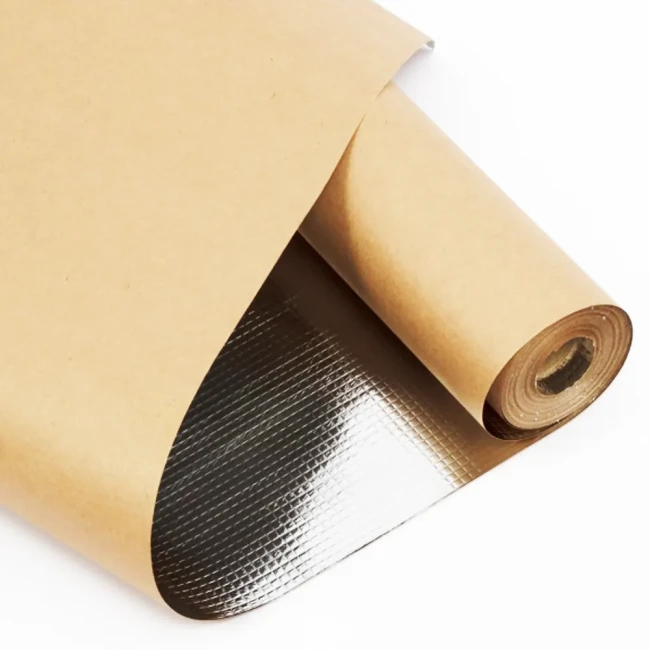 Фольга для бани 140 мкр на крафт-бумаге.   30м2 