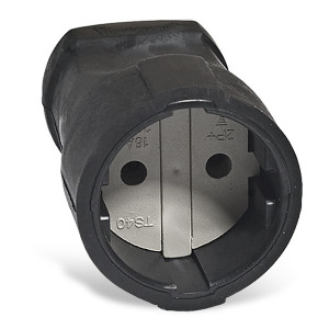 Штепсельное гнездо б/з черн